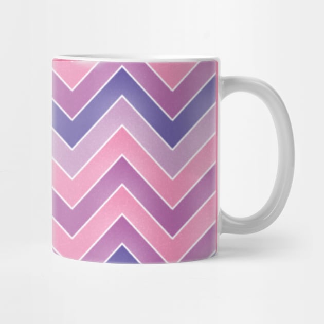 Plum Purple Pink Mauve Chevron Herringbone Print Pattern White Midnight Blue Glittery by Shayna